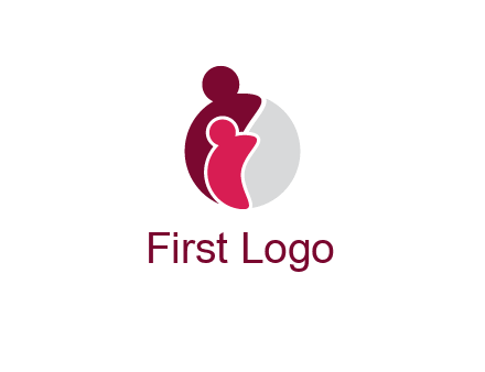 abstract people forming circle shape graphics