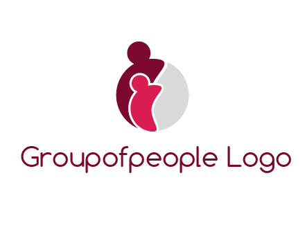 abstract people forming circle shape graphics