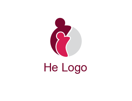 abstract people forming circle shape graphics