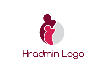 abstract people forming circle shape graphics