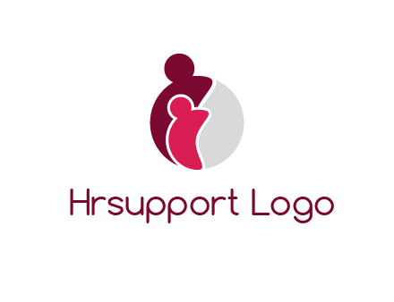 abstract people forming circle shape graphics