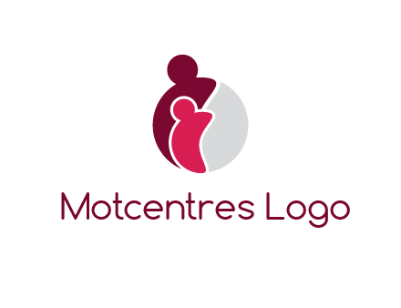 abstract people forming circle shape graphics