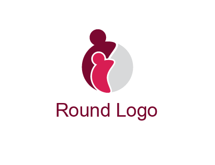 abstract people forming circle shape graphics