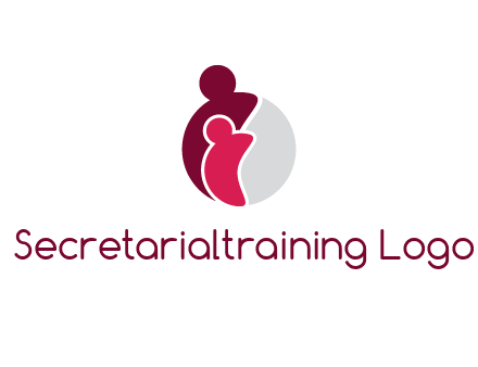 abstract people forming circle shape graphics