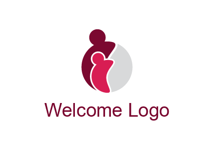 abstract people forming circle shape graphics