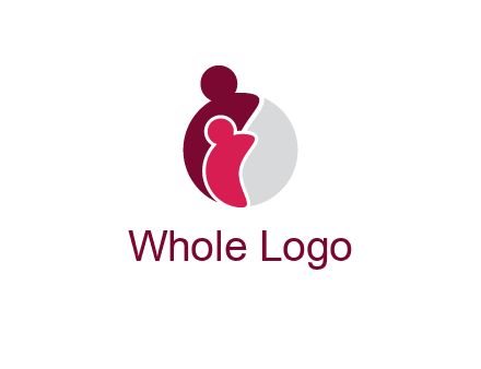 abstract people forming circle shape graphics