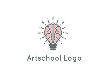 brain forming light bulb