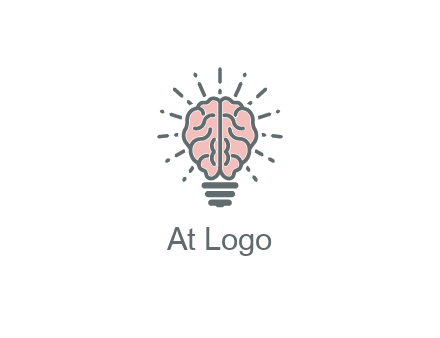 brain forming light bulb