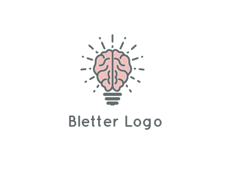 brain forming light bulb