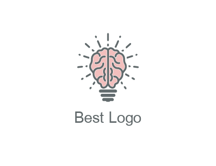 brain forming light bulb