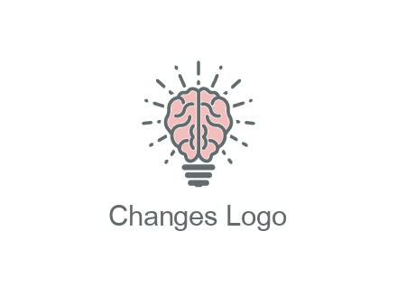 brain forming light bulb