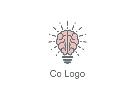 brain forming light bulb