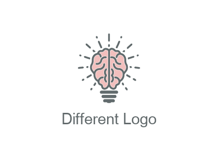 brain forming light bulb