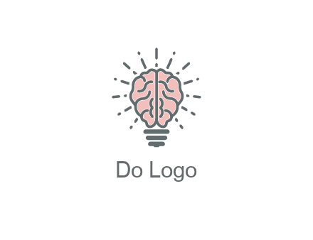 brain forming light bulb