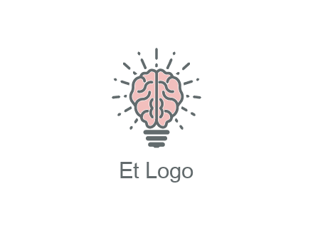 brain forming light bulb