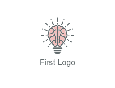 brain forming light bulb