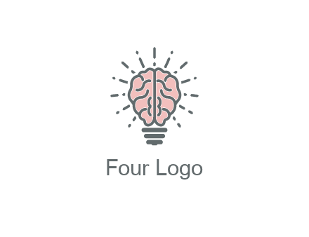 brain forming light bulb