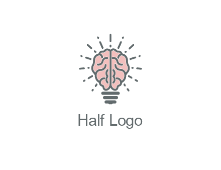 brain forming light bulb