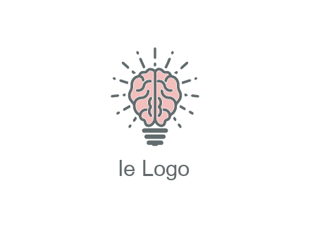 brain forming light bulb