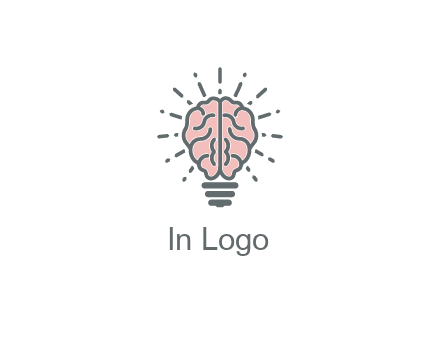 brain forming light bulb