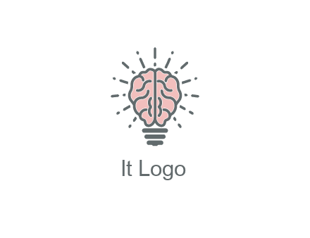 brain forming light bulb