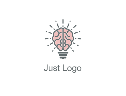 brain forming light bulb
