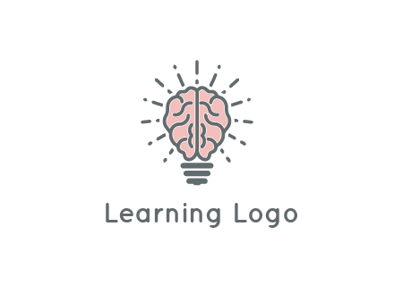 brain forming light bulb
