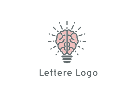brain forming light bulb