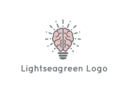brain forming light bulb