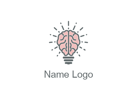 brain forming light bulb