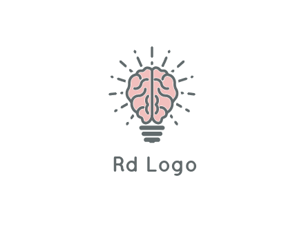 brain forming light bulb