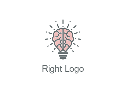 brain forming light bulb