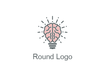 brain forming light bulb