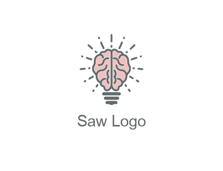 brain forming light bulb