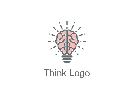 brain forming light bulb
