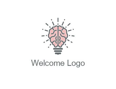 brain forming light bulb