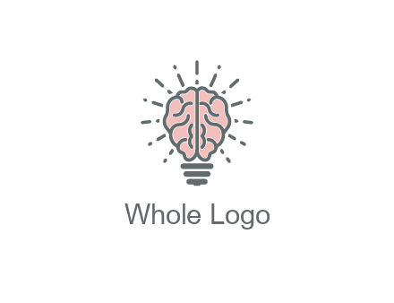 brain forming light bulb