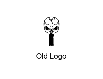 skull with bullet
