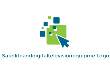 digital pixels and arrow