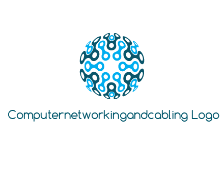 network lines forming circle 