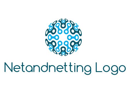 network lines forming circle 