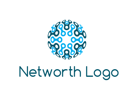 network lines forming circle 