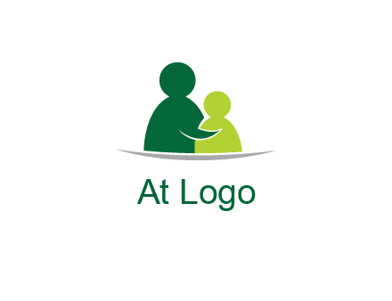 abstract people comforting icon