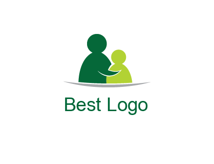 abstract people comforting icon