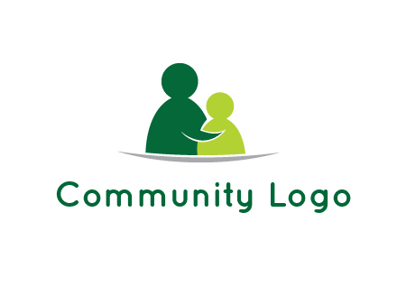 abstract people comforting icon