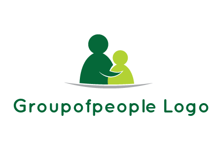 abstract people comforting icon