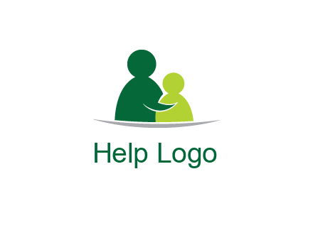 abstract people comforting icon