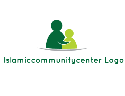abstract people comforting icon