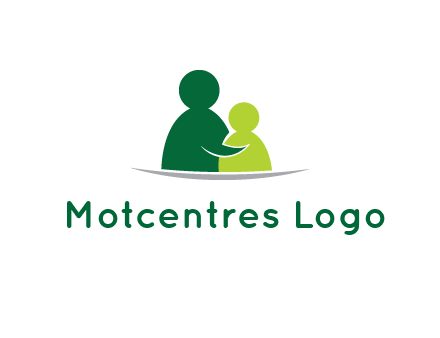 abstract people comforting icon