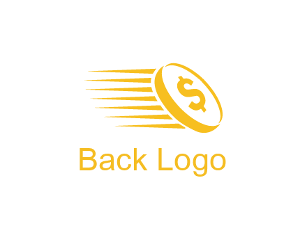 negative spacing coin with dollar sign